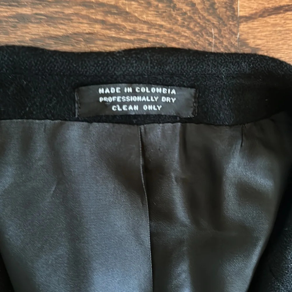 Botany 100% Camel Hair Wool Black Sportscoat Blazer size 46L